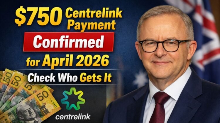 $750 Centrelink Payment Confirmed for April 2026 – Check Who Gets It