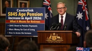 Centrelink $845 Age Pension Increase in April 2026: What It Means for Retirees