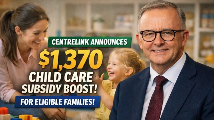 Centrelink Announces $1,370 Child Care Subsidy Boost for Eligible Families