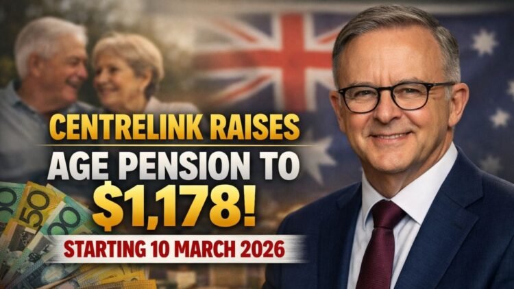 Centrelink Raises Age Pension to $1,178 Starting 10 March 2026