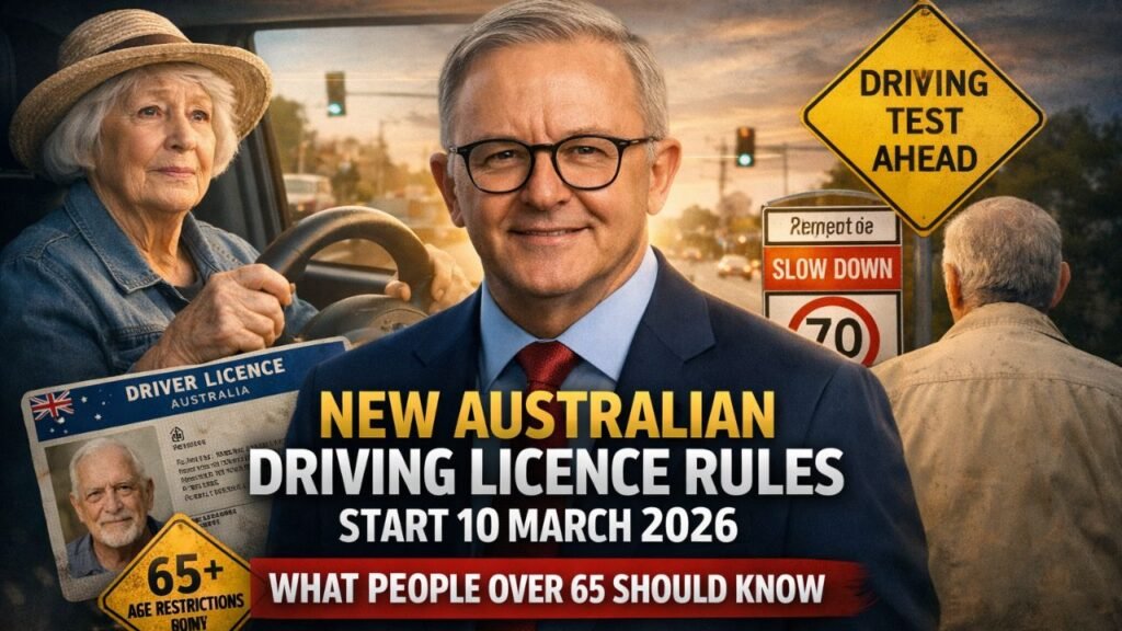 New Australian Driving Licence Rules Start 10 March 2026: What People Over 65 Should Know