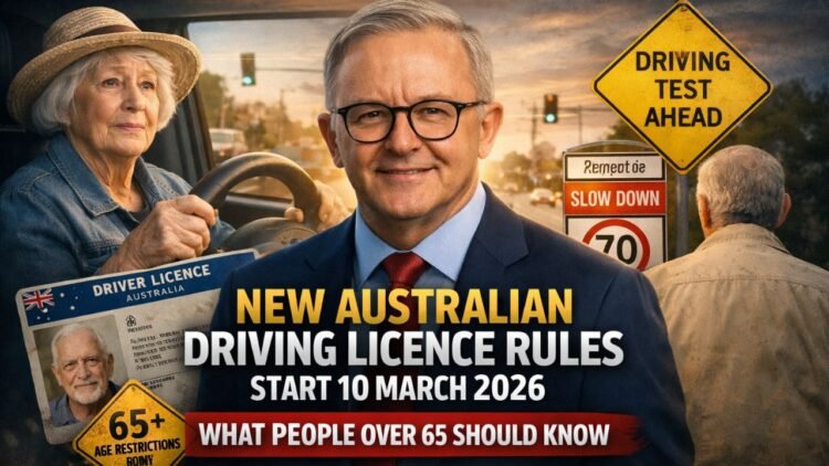 New Australian Driving Licence Rules Start 10 March 2026: What People Over 65 Should Know