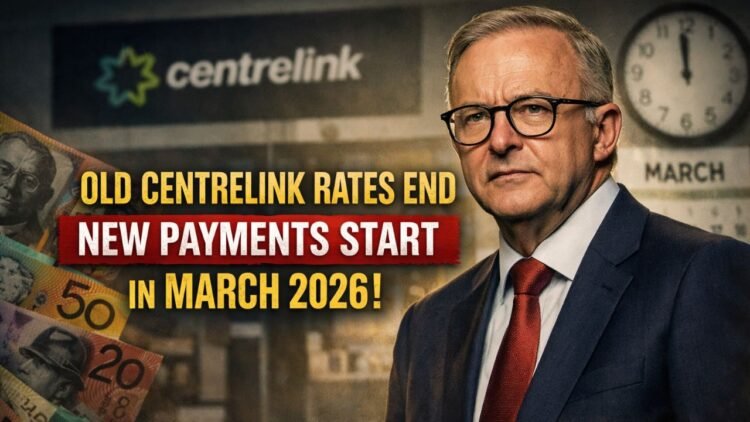 Old Centrelink Rates End as New Payments Start in March 2026